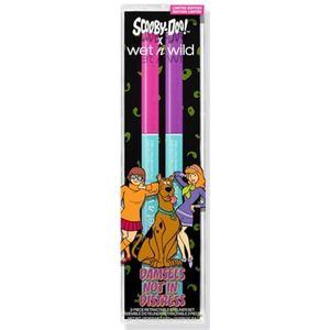 Wet n Wild Scooby-Doo Damsels Niet in Nood, 2-Delig Uitschuifbaar Rijk Gepigmenteerd Eyeliner Set in Shimmer en Glitter Finish, Gladde Applicatie, Felroze en Violet Nuances