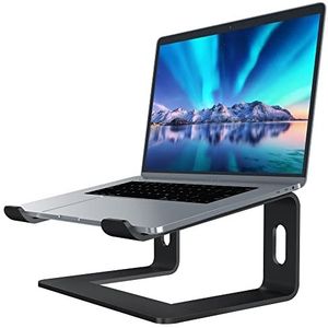SOUNDANCE Aluminium laptopstandaard voor bureau, compatibel met Mac MacBook Pro Air Apple Notebook, draagbare houder, ergonomische lift, metalen verhoger voor 10 tot 15,6 inch pc, desktopcomputer, LS1