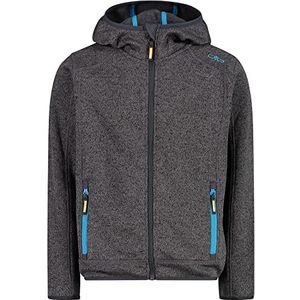 CMP Knit-Tech Knit-Tech-jas voor kinderen, met vaste capuchon, uniseks, voor kinderen en jongeren, 1 stuk