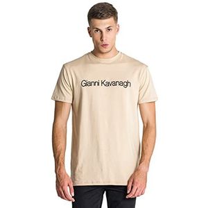 Gianni Kavanagh Black Essential Maxi Slim Tee T-shirt voor heren, Beige, XS