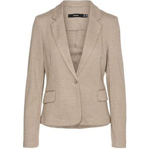 Vero Moda Vmjulia Ls Blazer Dnm Noos Blazer dames, Silver Mink/Detail:melange, 36