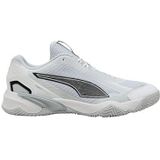 PUMA Solarstrike 4 handbalschoenen heren, Zwart/Wit/Zilver, Maat 44