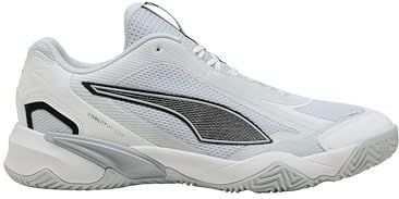 PUMA Solarstrike 4 handbalschoenen heren, Zwart/Wit/Zilver, Maat 44