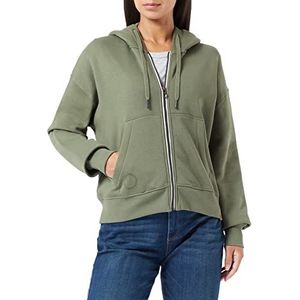 Camel Active Womenswear Gebreid damesjack, Grey Olive, S