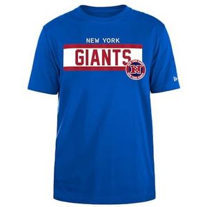 NEW YORK GIANTS New Era Cap NFL Regular T-Shirt Hoge Dichtheid Inkt Zeefdruk Voorkant Grafisch Originele Team Kleur Unisex Blauw