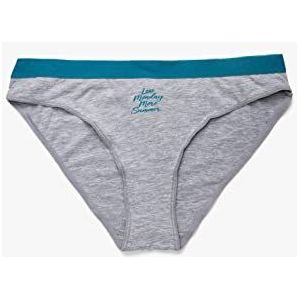Koton Dames Slogan Printed Brief Panties Underwear, grijs (028), S