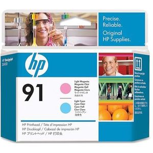 HP 91 Large Format Printhead Licht Cyaan, Licht Magenta, 2 kleuren (C9462A) origineel van HP