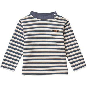 Noppies Baby T-shirt voor jongens en jongens Thomasville met lange mouwen, Turbulence - N138, 74 cm