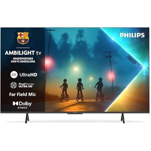 Philips Ambilight 55PUS8200 4K LED Smart TV - 55 inch-scherm met Pixel Precise Ultra HD, Titan OS-platform en Dolby Atmos Sound - Werkt met Alexa en Google Spraakassistent