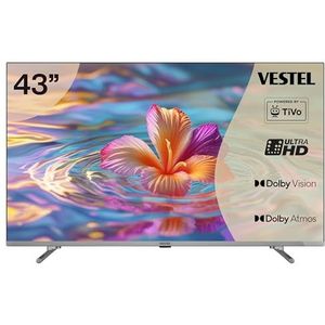 Vestel TiVo 43UT9840 Smart TV, 43 inch, 4K, UHD, met Dolby Vision HDR en Triple Tuner, LED
