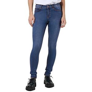 Noisy may NMbillie Skinny Fit Jeans voor dames, normale taille, blauw (medium blue denim), 27W x 32L