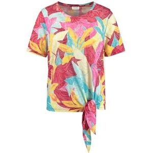 Gerry Weber T-shirt voor dames, Geel/rood/oranje print, 40