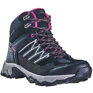 Black Crevice Trekkingschoenen voor dames, High Cut trekkingschoenen, waterdichte wandelschoenen, hoogwaardige sportoutdoorschoenen, gevoerde wandelschoenen voor dames met uitstekende demping, zwart,