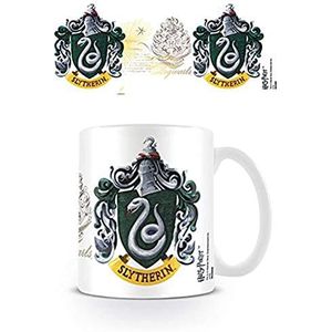 Harry Potter MG22059 ""Slytherin Crest"" Keramische Mok - Wit