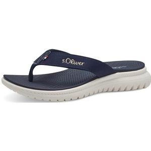 s.Oliver 5-27106-42 Teenslippers voor dames, marineblauw, 42 EU, Donkerblauw, 42 EU