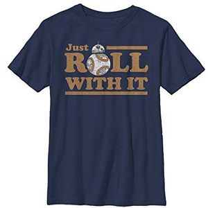 Star Wars Little Boys' Episode 8 Bb-8 Just Roll with It, Navy, XS, Donkerblauw, XS
