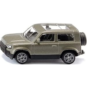 siku 1549, Land Rover Defender 90 P400 AWD, speelgoedauto, metaal/kunststof, groen, metallic lak, rubberen banden, trekhaak