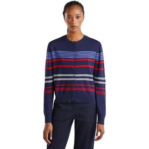 United Colors of Benetton Gebreide damesjas, Blauw, S