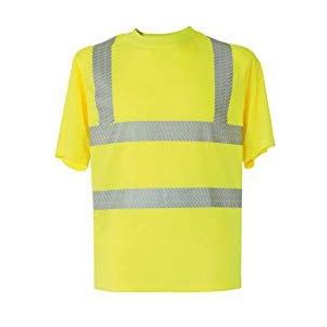 Korntex T-shirt - Broken Reflective, geel Hi-Vis, M