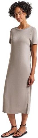 Street One Dames Glitterende Shirt jurk in Beige, in size: 36