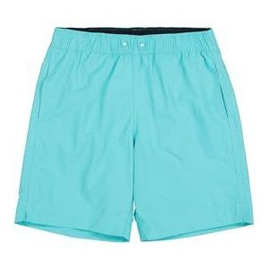 Champion Boy's Legacy Boy - strandshorts groot logo, blauw (BS184), XS, Blauw (Bs184), 5-6 jaar