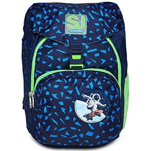 Schoolrugzak – SJ Gang Microlight – Shifty Sports – rugzak met grote eenvoudige, drinkflessenzak, gevoerde schouderbanden, gewichtsreguleringssysteem – stof 100% eco-materiaal, Blauw, Eén maat, Casual