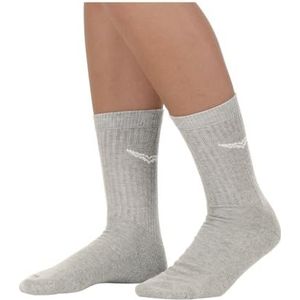 Trigema Sportsokken voor heren, dubbelpak, grijs-melange, 39-42 EU