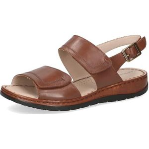 CAPRICE - Sandalen Plat - Cognac Nappa - Leer