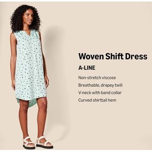 Amazon Essentials vrouwen mouwloos geweven Shift jurk,Blauw en marineblauw,M-L