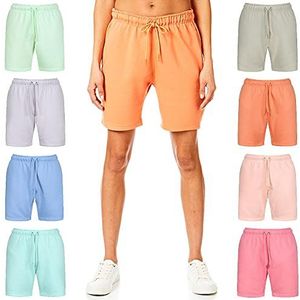 Light and Shade joggingbroek voor dames, soft touch loungewear, joggingbroek, korte broek, oranje, maat S