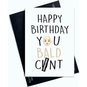 Grappige Grap Aanstootgevende Verjaardagskaart Voor Hem Voor Papa Grappige Grap Kaart Voor Vriend Gelukkige Verjaardag Kale Lachen Nieuwigheid AP109