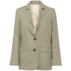 Part Two Damesblazer Single-Breasted Notch Lapel Regular Fit Ronde Corners, Vetiver, 44 NL