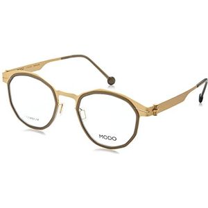 MODO & ECO Navigli Uniseks bril voor volwassenen, smoke/goud, 48