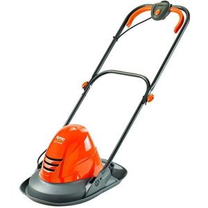 Flymo Turbo Lite 250 Elektrische grasmaaier met luchtkussen, 1400 W, maaibreedte 25 cm, handgrepen voor beide handen, inklapbaar stuur