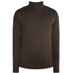 DreiMaster Gebreide trui voor heren, Duinkeloliv, XL