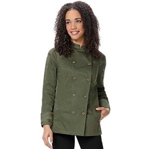 Chef Works Mojave Chef damesjas koksjas, olijfgroen, small, olijfgroen, S