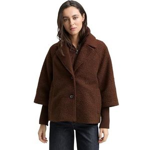 TOM TAILOR Dames 1046602 jas, 27506-Dark Pecan Brown, XXL, 27506 - Dark Pecan Brown, XXL