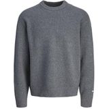Jack & Jones - JORNORREBRO KNIT CREW NECK - Gebreide Trui - Donkergrijs Melange