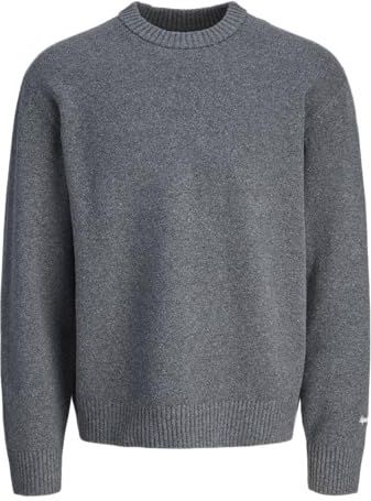 Jack & Jones - JORNORREBRO KNIT CREW NECK - Gebreide Trui - Donkergrijs Melange