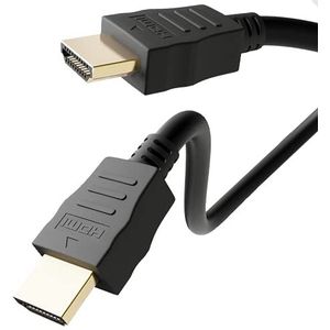 Wentronic HDMI High Speed kabel 4K, Ultra-HD, Full-HD, 3D, vergulde stekker,zwart,1,5 Meter