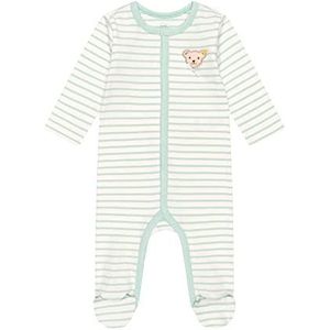 Steiff Rompertje voor baby's, meisjes, lange mouwen, peuterpyjama, Harbor Gray, 74 cm