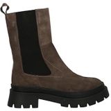 TOM TAILOR - Chelsea Boots - Taupe - Leer - Suède