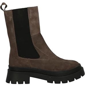 TOM TAILOR - Chelsea Boots - Taupe - Leer - Suède