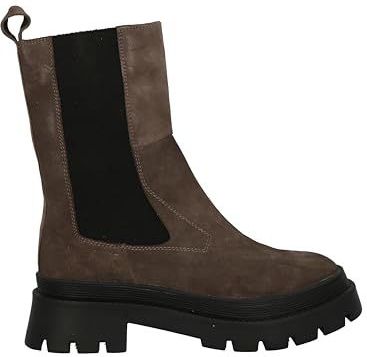 TOM TAILOR - Chelsea Boots - Taupe - Leer - Suède