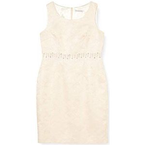 Gina Bacconi vrouwen Artex metallic jacquard kralen jurk