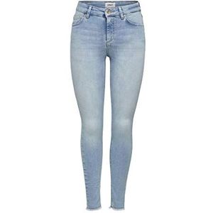 ONLY Onlblush Mid Ank Raw Jns Rea306 Noos Skinny Jeans voor dames, XS/30L