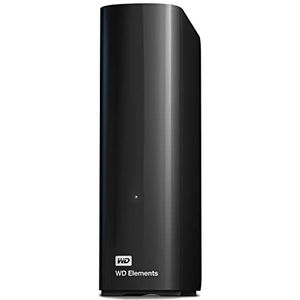 WD Elements Desktop 12TB Desktopopslag (plug-and-play, voor Windows 10-pc's en hoger, met USB 3.0, automatische gegevensbeveiling, eenvoudig te installieren) Zwart