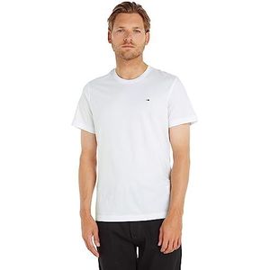 Tommy Jeans TJM Original Slim Fit T-shirt voor heren, korte mouwen, Wit (Classic White), 3XL