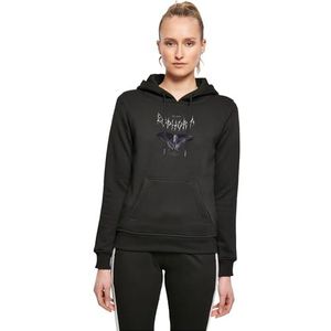 Miss Tee Dames hoodie Euphoria Hoody, casual hoodie met print op de voorkant, regular fit, maten XS - 5XL, zwart, 3XL