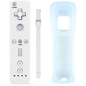 Mribo - Afstandsbediening - Vervangende Afstandsbediening met Siliconen Hoesje en Polsband voor Nintendo Wii en Wii U